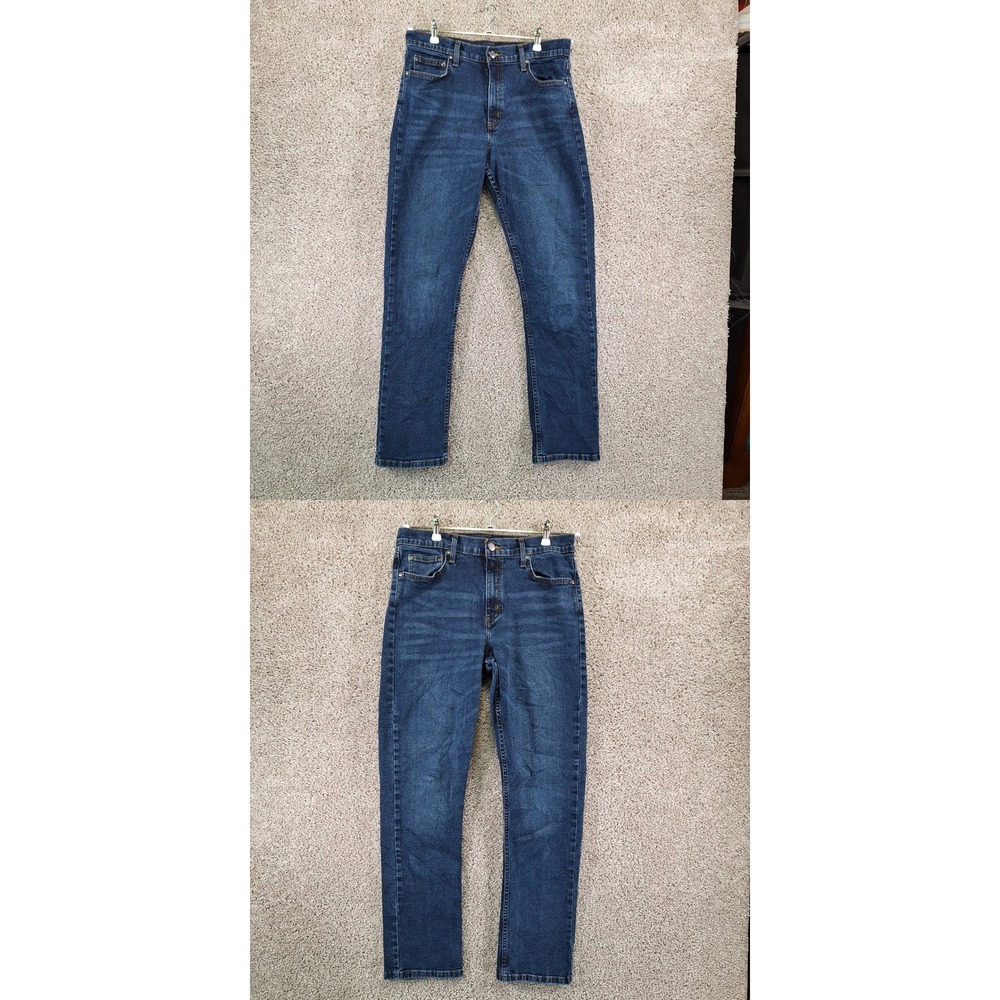 George Jeans Mens 32x32 (Fits 32x31) Dark Wash Relaxed Fit Denim Casual Comfort